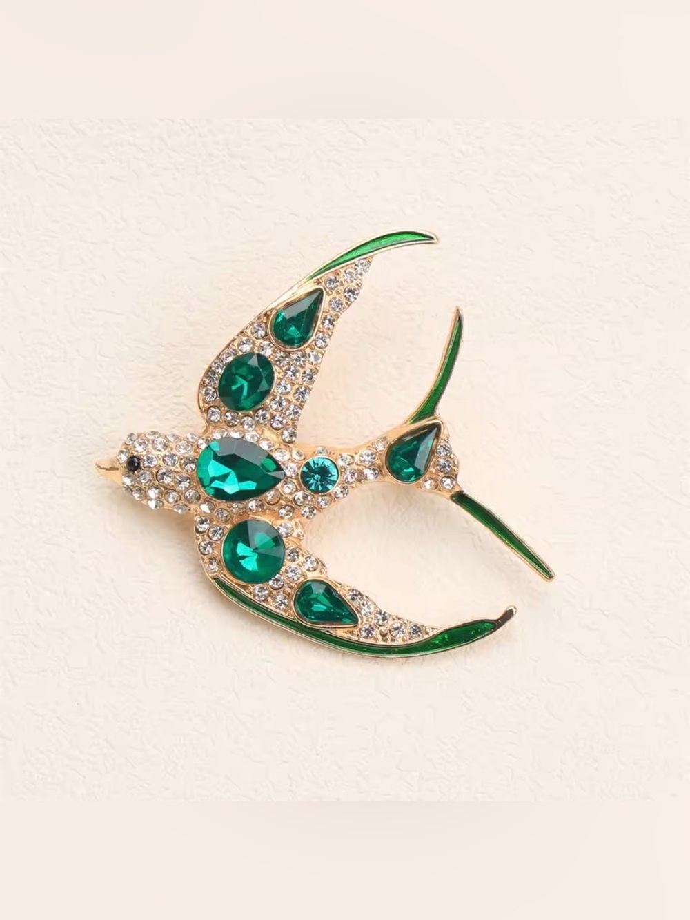 Shiny Crystal Animal Bird Brooch Pin - Picture 3 of 6